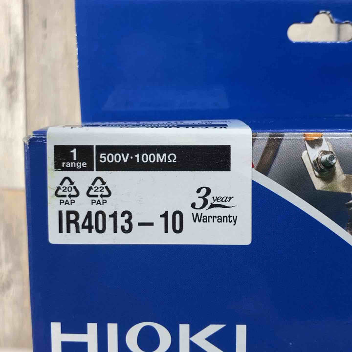 ▼HIOKI アナログメグオームハイテスタ IR4013-10 絶縁抵抗計 単レンジ【戸田店】