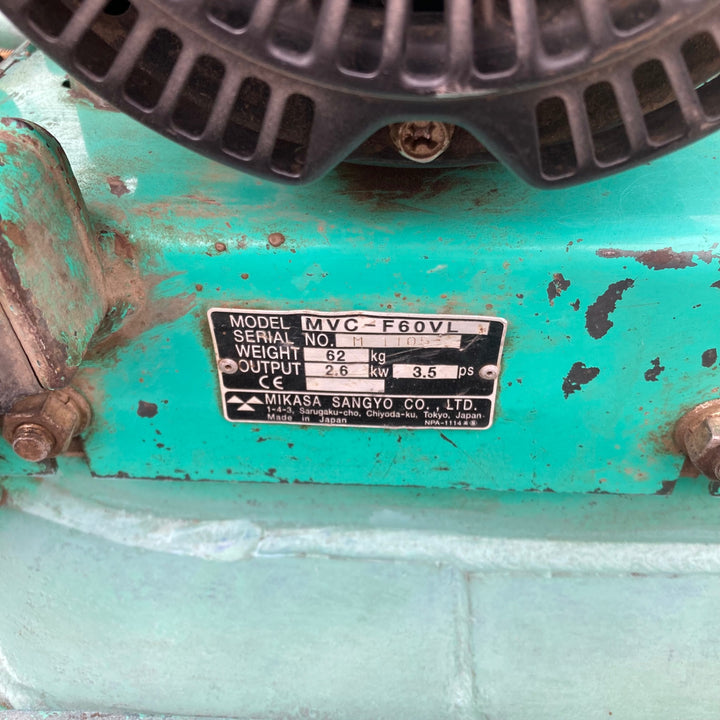 【中古品/店頭受取り限定】◇三笠(mikasa) プレートコンパクター MVC-F60VL Vベルト交換済【東大和店】