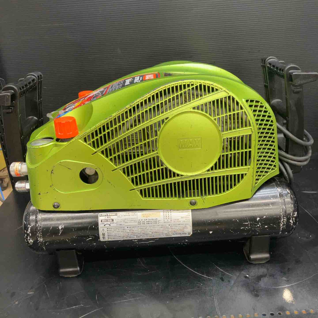 ◇マックス(MAX) 常圧/高圧エアコンプレッサー AK-HL1270E2 ブライトグリーン【川越店】