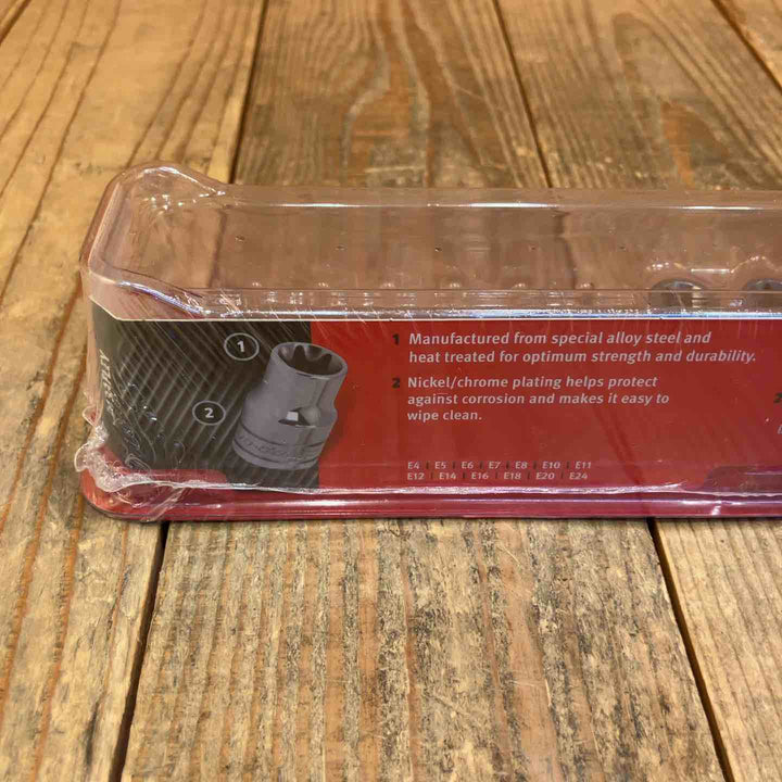 【未使用品】スナップオン(Snap-on) E型トルクスソケットセット 213AFLEY 逆トルクス TORX 欧州車用【所沢店】