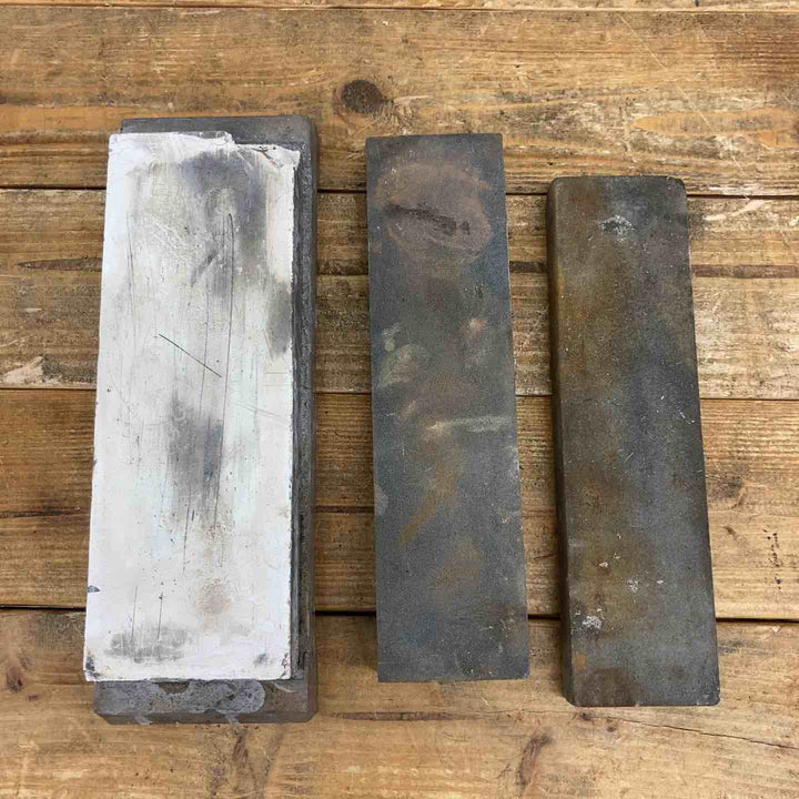【中古品】 天然砥石 3点セット 鉋 鑿 刃物 研ぎ 和工具 骨董品 【東大和店】