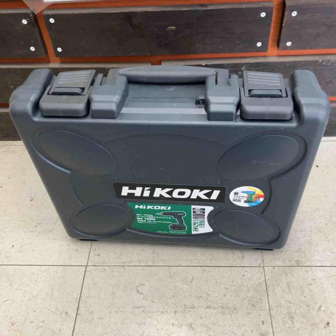 ◇ハイコーキ(HiKOKI) コードレス振動ドライバドリル DV18DD(2XCZ) ケース(マルチボルトバッテリー*2、充電器)【鴻巣店】
