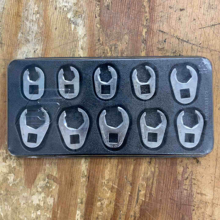 【中古品】▲スナップオン(Snap-on) フレアナットレンチ クローフットレンチ 10個セット FRHM19～10 3/8sq FRHM【柏店】