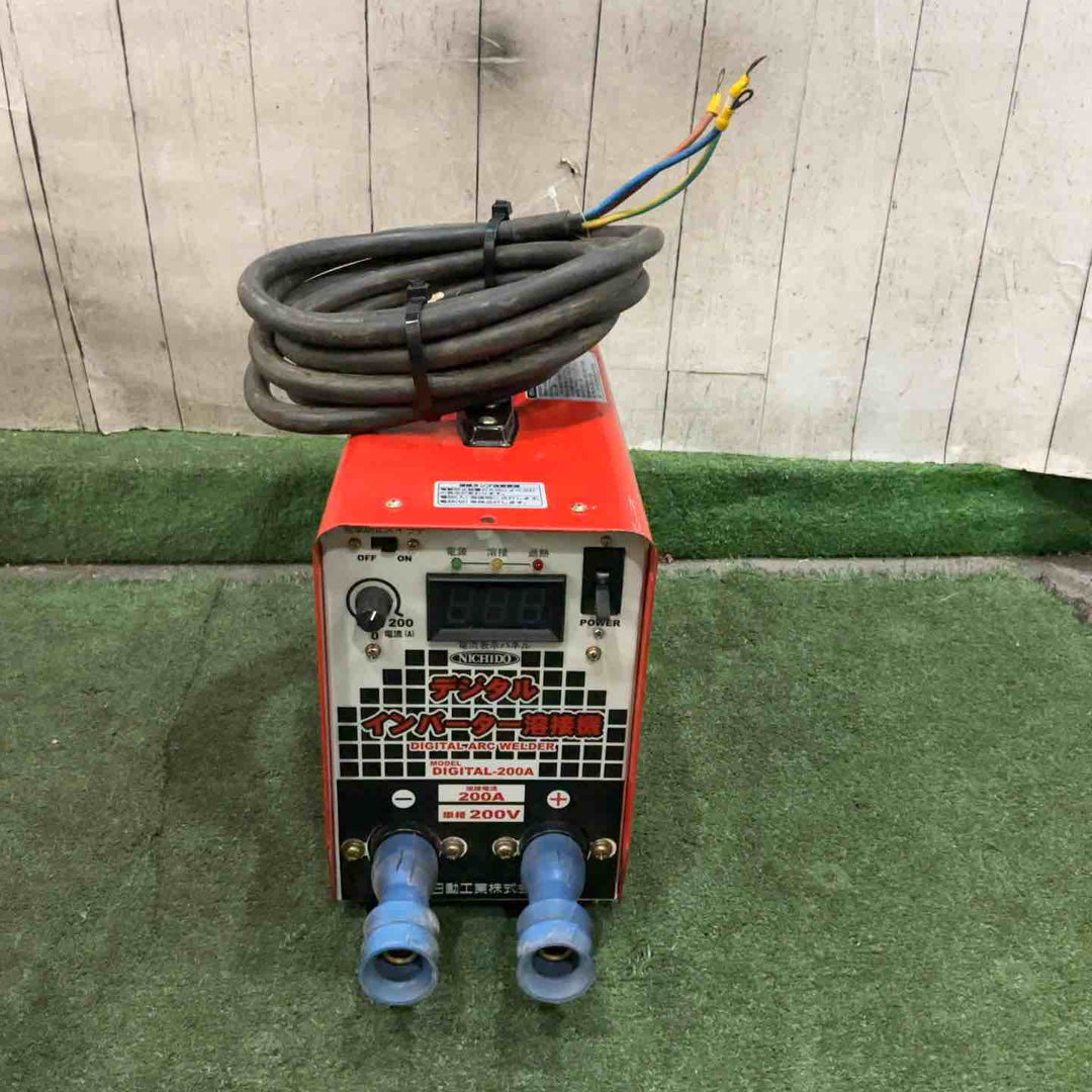 ◇日動 直流溶接機 デジタルインバータ溶接機 単相200V専用 DIGITAL-200A 動作確認済【川口店】
