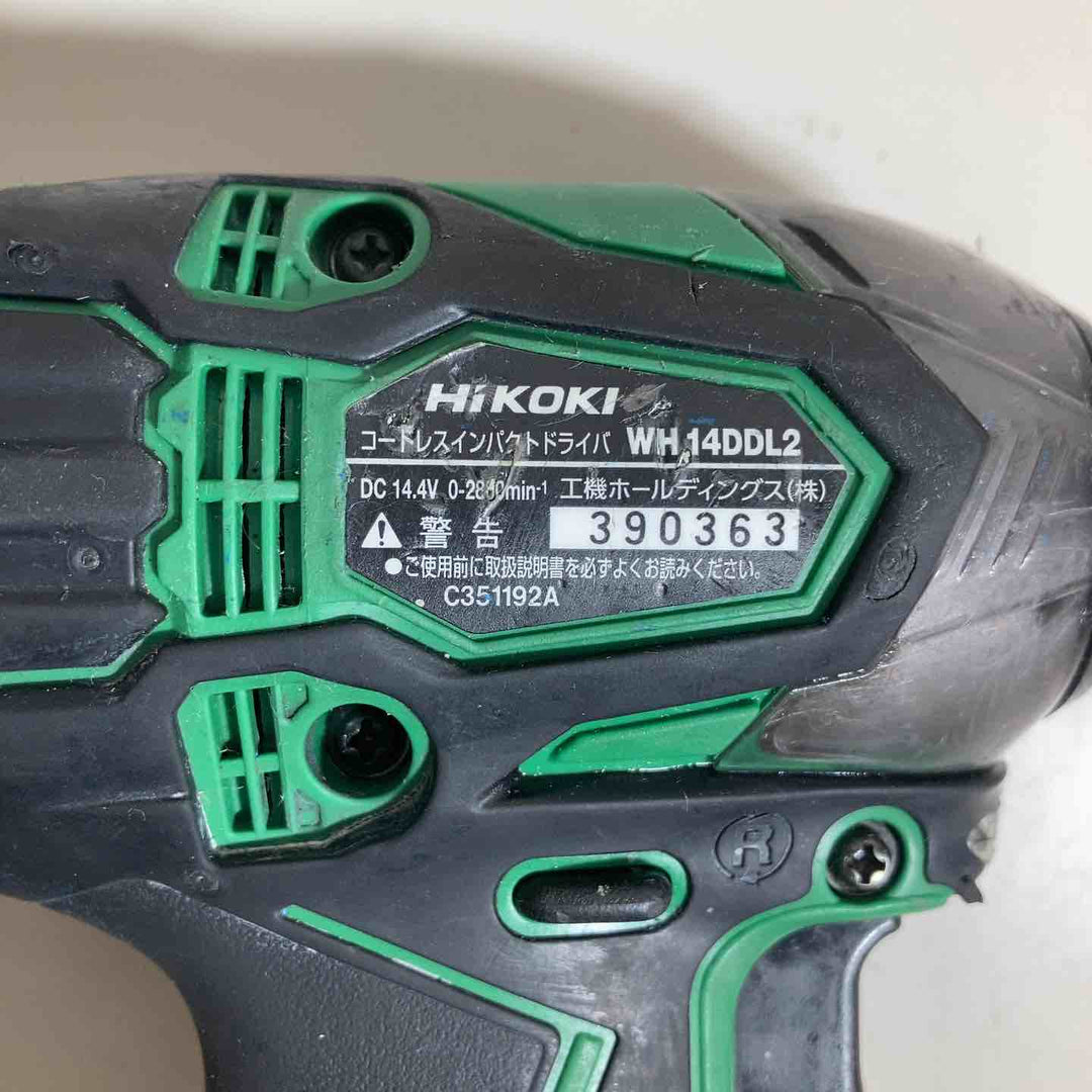 ★ハイコーキ(HIKOKI ※旧:日立工機)14.4Vコードレスインパクトドライバー WH14DDL2(NN)(L) 本体のみ 【戸田店】