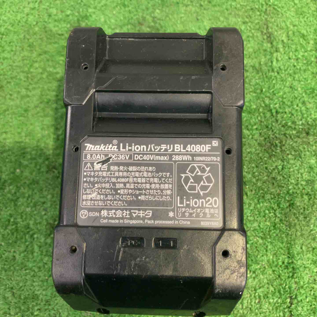 ★マキタ(makita) リチウムイオンバッテリー 40Vmax/8.0Ah BL4080F　充電回数１３回【町田店】