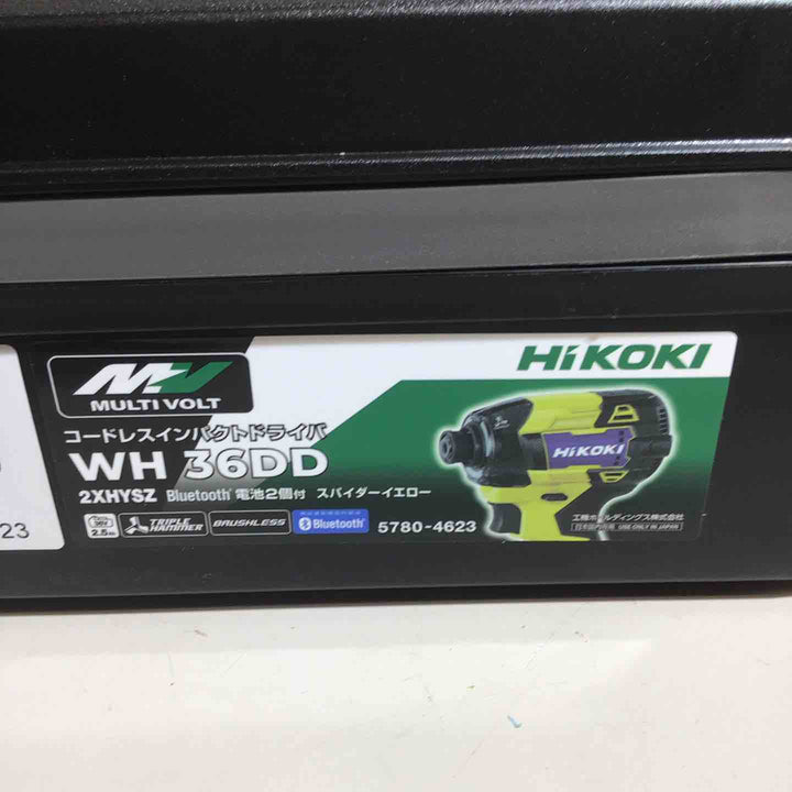 ★ハイコーキ(HIKOKI ※旧:日立工機) コードレスインパクトドライバ スパイダーイエロー WH36DD(2XHYSZ)【戸田店】