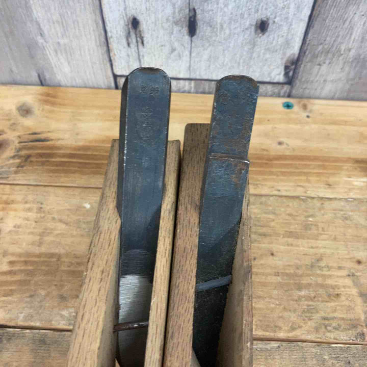 【中古品】 越富士・直近作・安兵衛・義？ 鉋4個セット 鉋 かんな カンナ 和工具 大工道具 鑿 のみ 鋸 のこ 【東大和店】