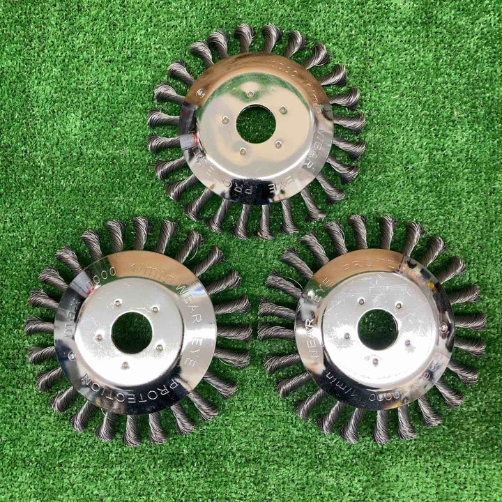 【未使用・現状品】 6インチ スチールワイヤーブラシ ＊3個セット 【鴻巣店】