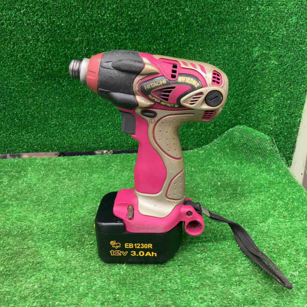【中古品】▼日立工機 コードレスインパクトドライバ WH12DM2 ニカド電池 【桶川店】