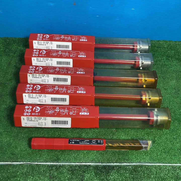【未使用】ヒルティ(HILTI) ６本セットDD-C18/300×5本、TE-TX 18/32×1本【岩槻店】