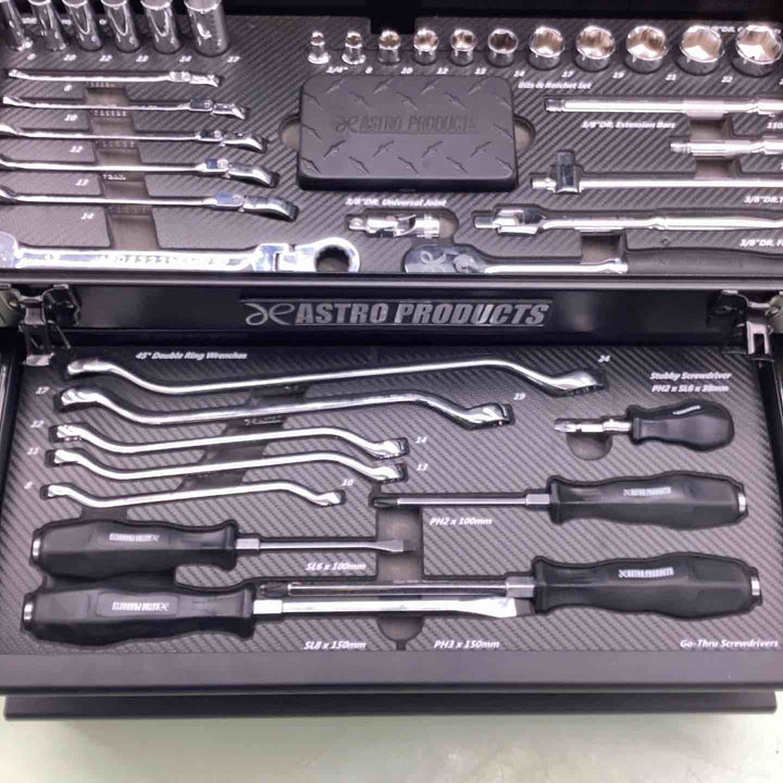 ASTRO PRODUCTS アストロプロダクツ ツールセット マットブラック ミリ (76点組) TS203 【越谷店】