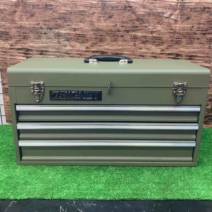 【店頭受取り限定】SIGNET シグネット 3段ツールボックス マットカーキ トレイ無【川越店】