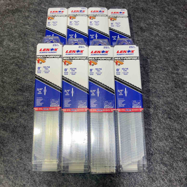 レノックス(LENOX) 200mm セーバーソーブレード 25枚入 20535B850R 8箱(200枚)セット レシプロソー替刃【桶川店】