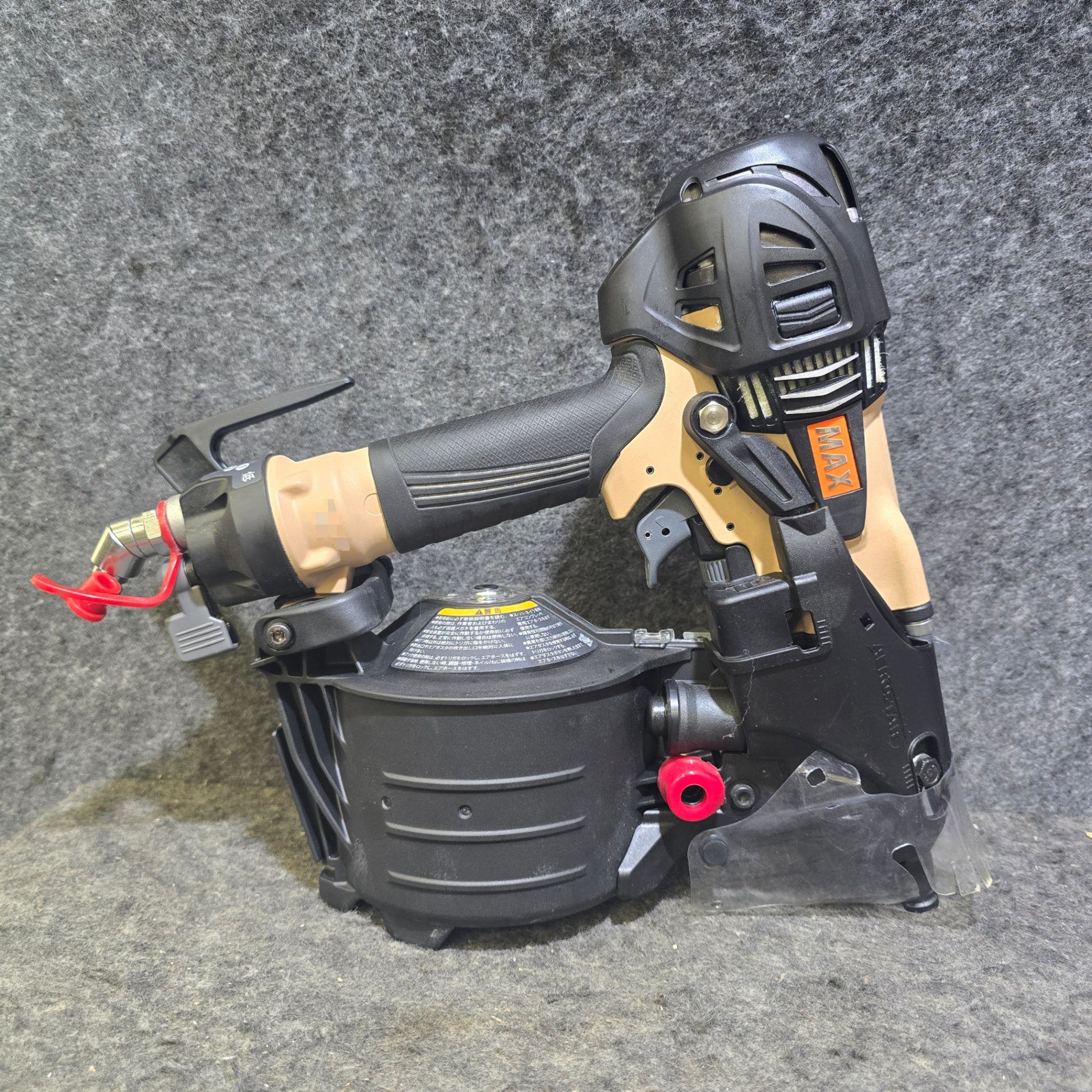 特別特価！美品】マックス(MAX) 高圧エア釘打ち機 HN-65N4(D)_サンド