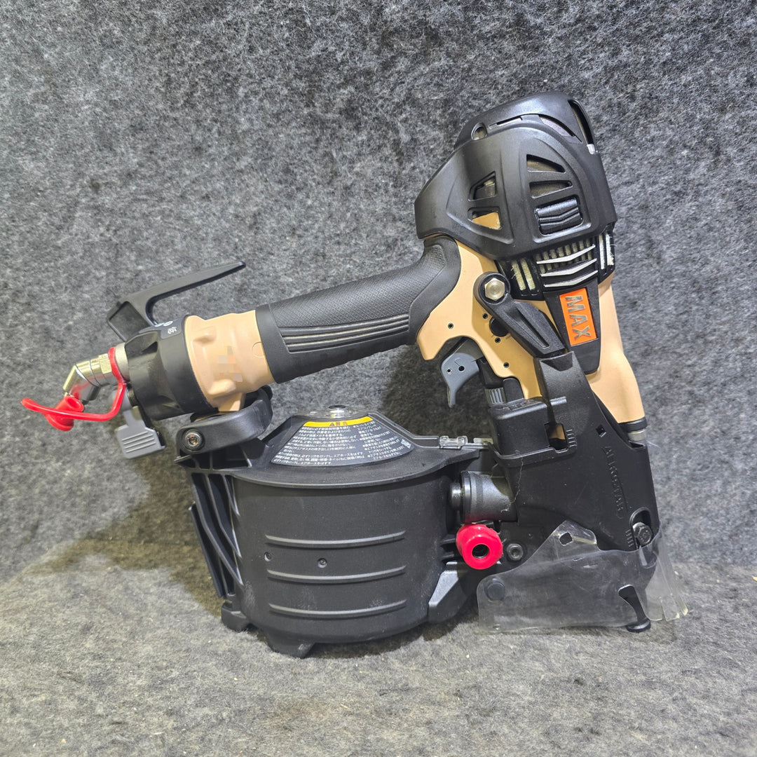【特別特価！美品】マックス(MAX) 高圧エア釘打ち機 HN-65N4(D)_サンドベージュ【桶川店】