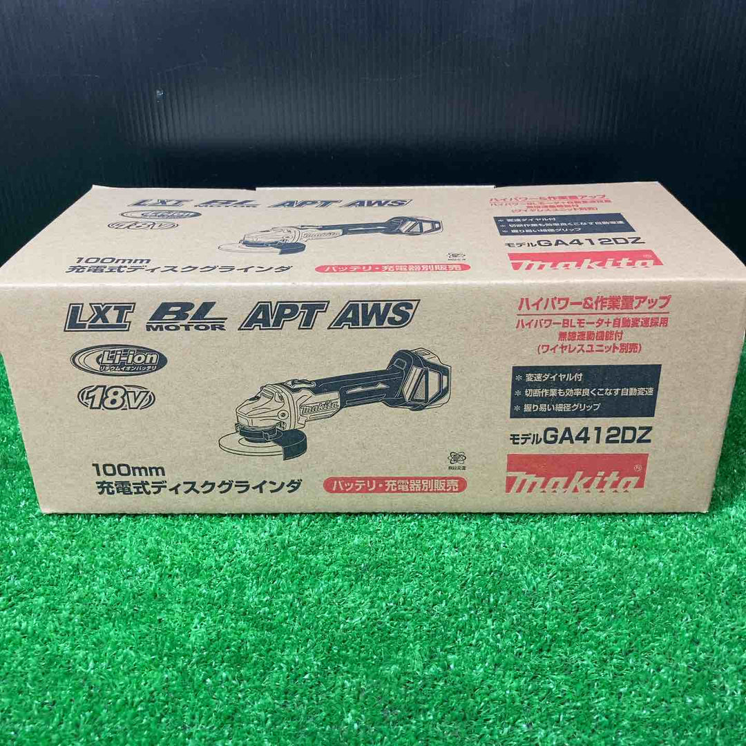 ★マキタ(makita) 100mmコードレスディスクグラインダ GA412DZ【岩槻店】