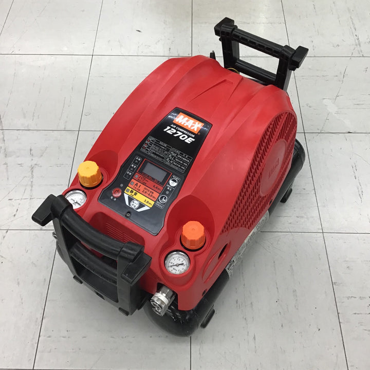 【中古品】 ◎メンテ済み◎ マックス/MAX エアコンプレッサー 高圧常圧兼用 AK-HL1270E ■操作パネル新品交換済み■【鴻巣店】