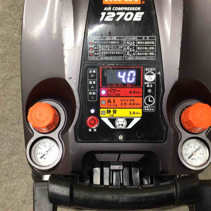 【中古品】★マックス MAX エアコンプレッサー AK-HH1270E_クールグレー【八潮店】