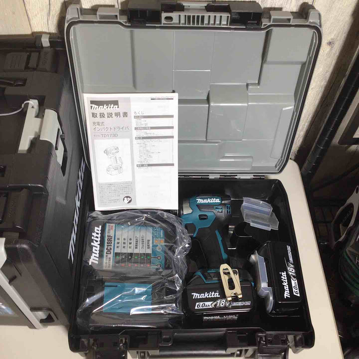【未使用品】 マキタ makita コードレス インパクトドライバー TD173DRGX 4台 インパクト 青 ブルー 純正 純正品 【戸田店】