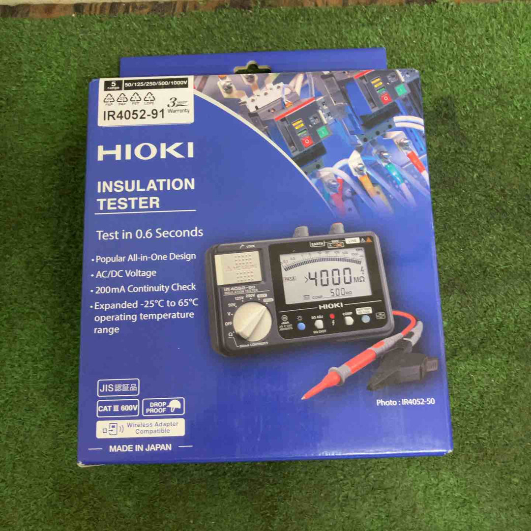 □日置電機(HIOKI) 絶縁抵抗計 IR4052-91【町田店】