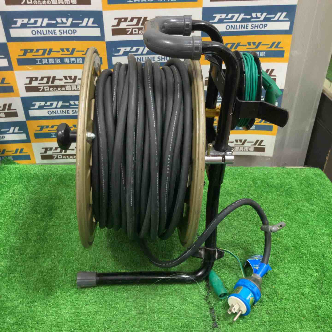 ◇ハタヤ(HATAYA) 金属感知機能付メタルセンサーリール100V型標準型コードリール MSB-301KX 30m【草加店】
