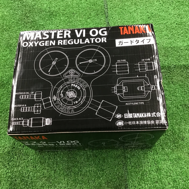 日酸TANAKA マスター6 OGガード付 Q832C　酸素調整器　溶断　溶接 関東式　【桶川店】