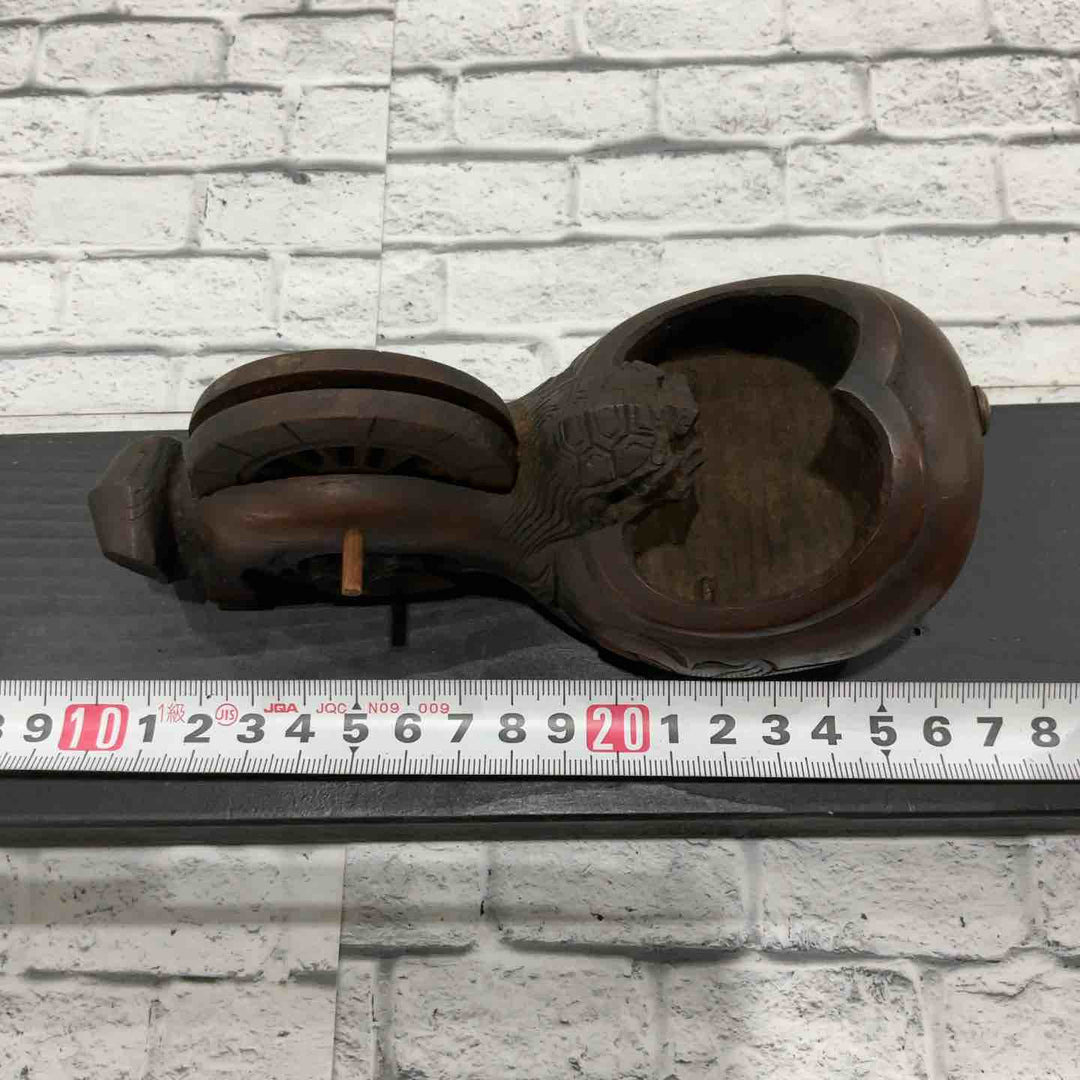 坪俊作 墨壺 墨つぼ 亀 全長約270mm 【川口店】
