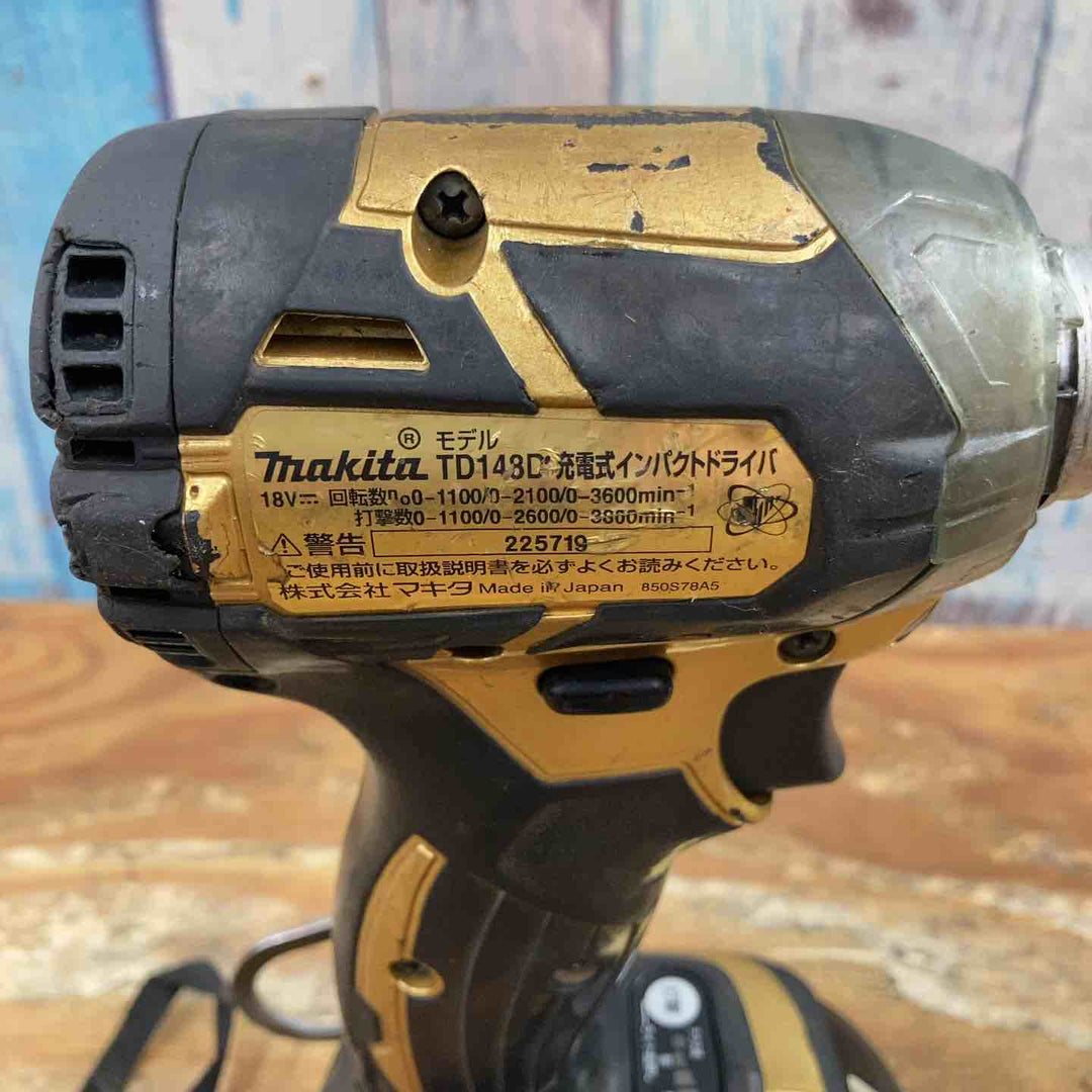 ◇マキタ(makita) コードレスインパクトドライバー 18V ゴールド TD148DSP1 (TD148DRTX) 100周年【柏店】