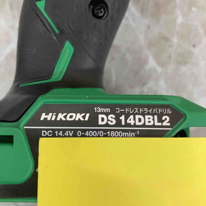 ☆ハイコーキ(HIKOKI ※旧:日立工機) コードレスドリルドライバー DS14DBL2(NN)【八潮店】