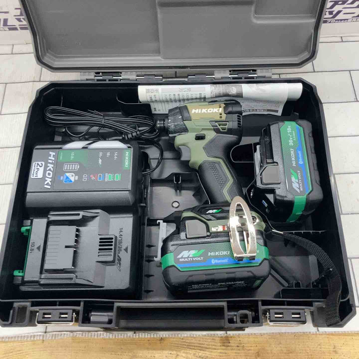 ★ハイコーキ(HIKOKI ※旧:日立工機) コードレスインパクトドライバ フォレストグリーン WH36DD(2XHGSZ)【所沢店】