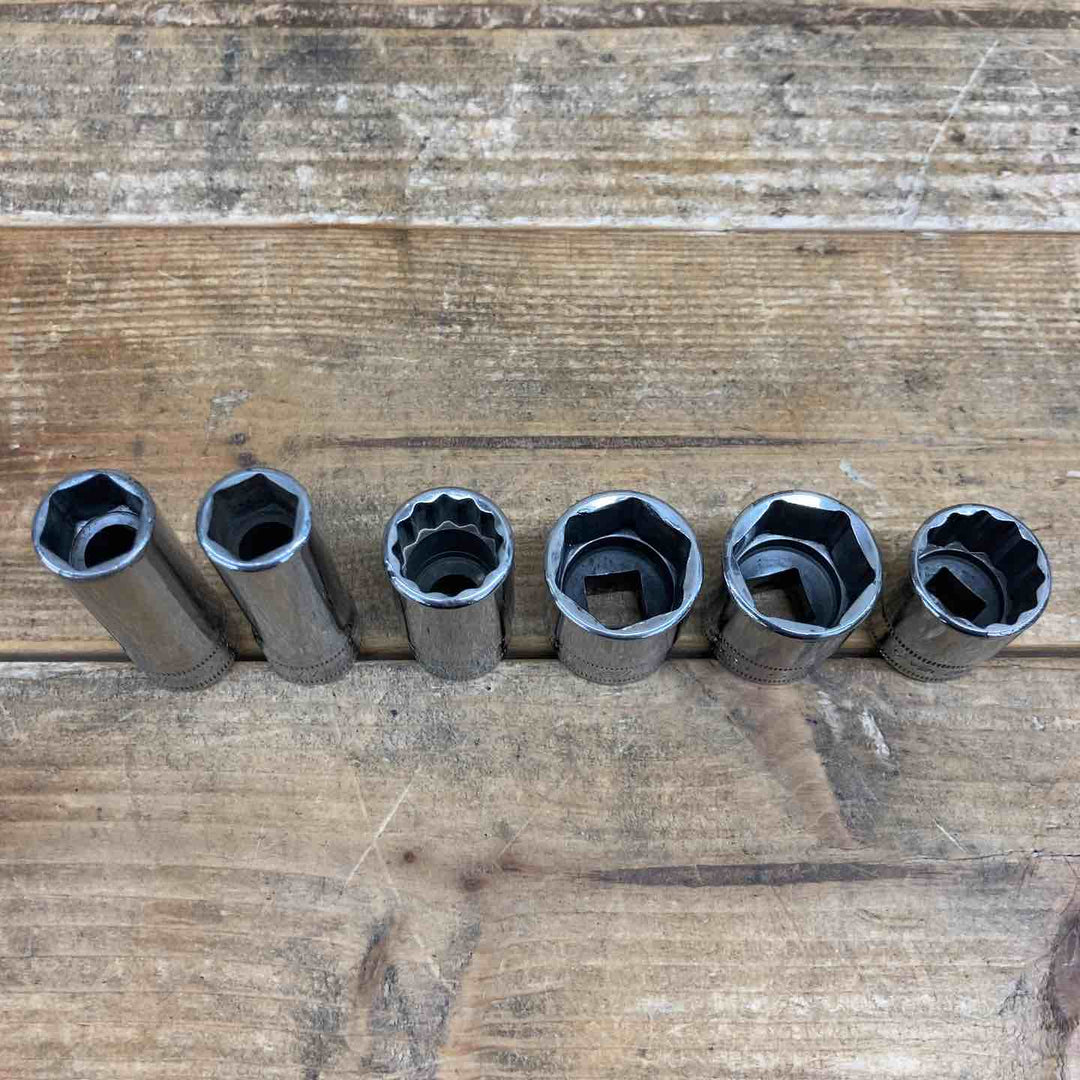 【中古品】 スナップオン(Snap-on) ソケットまとめ SFSM11、FM17など 3/8 ディープソケット ショート ブランド 合計11個セット 【東大和店】