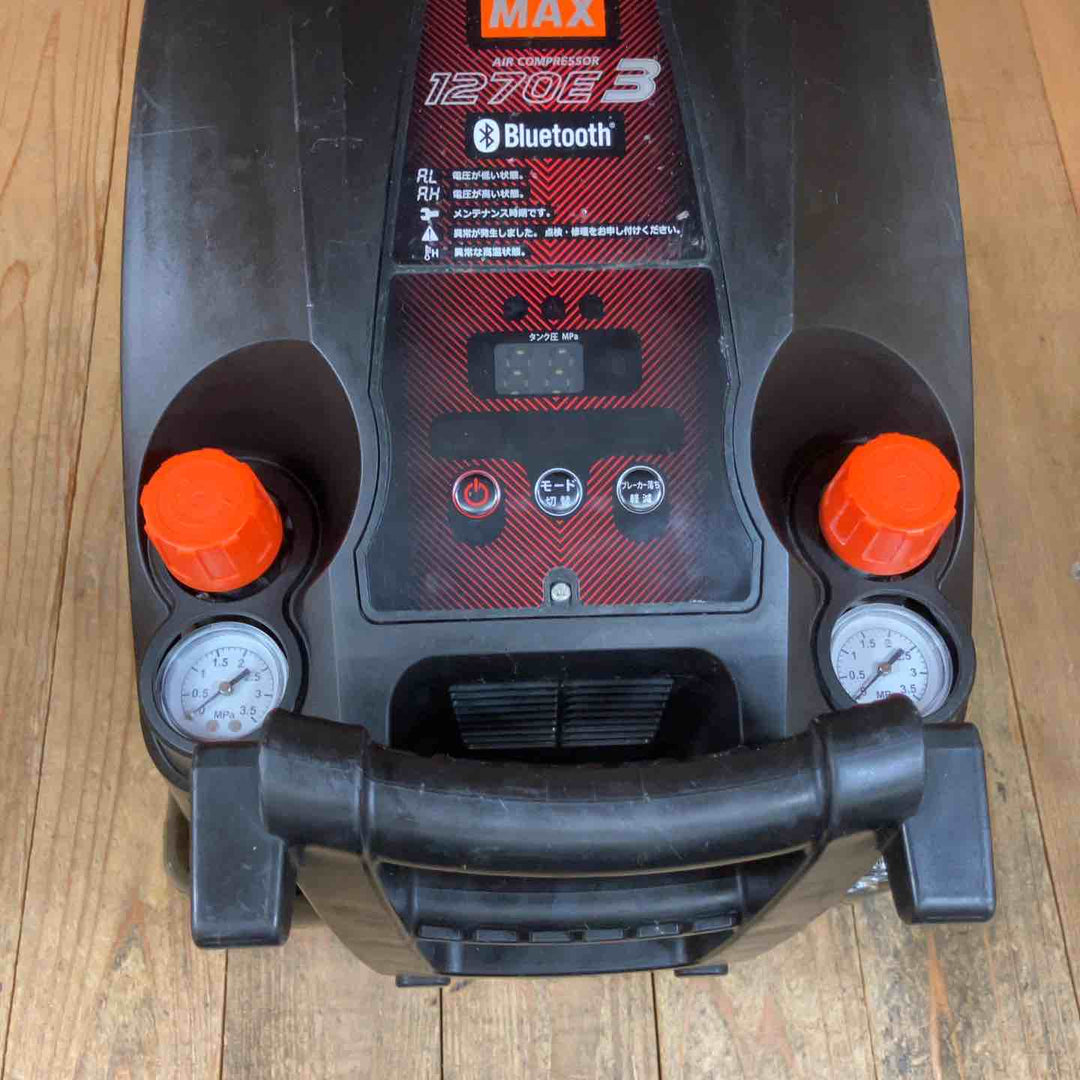 【現状品】★マックス(MAX) 高圧専用エアコンプレッサー AK-HH1270E3_ブラック【所沢店】