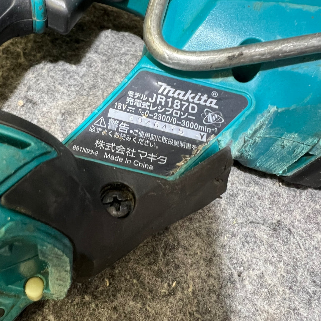 ★マキタ(makita) コードレスレシプロソー JR187DZ【桶川店】