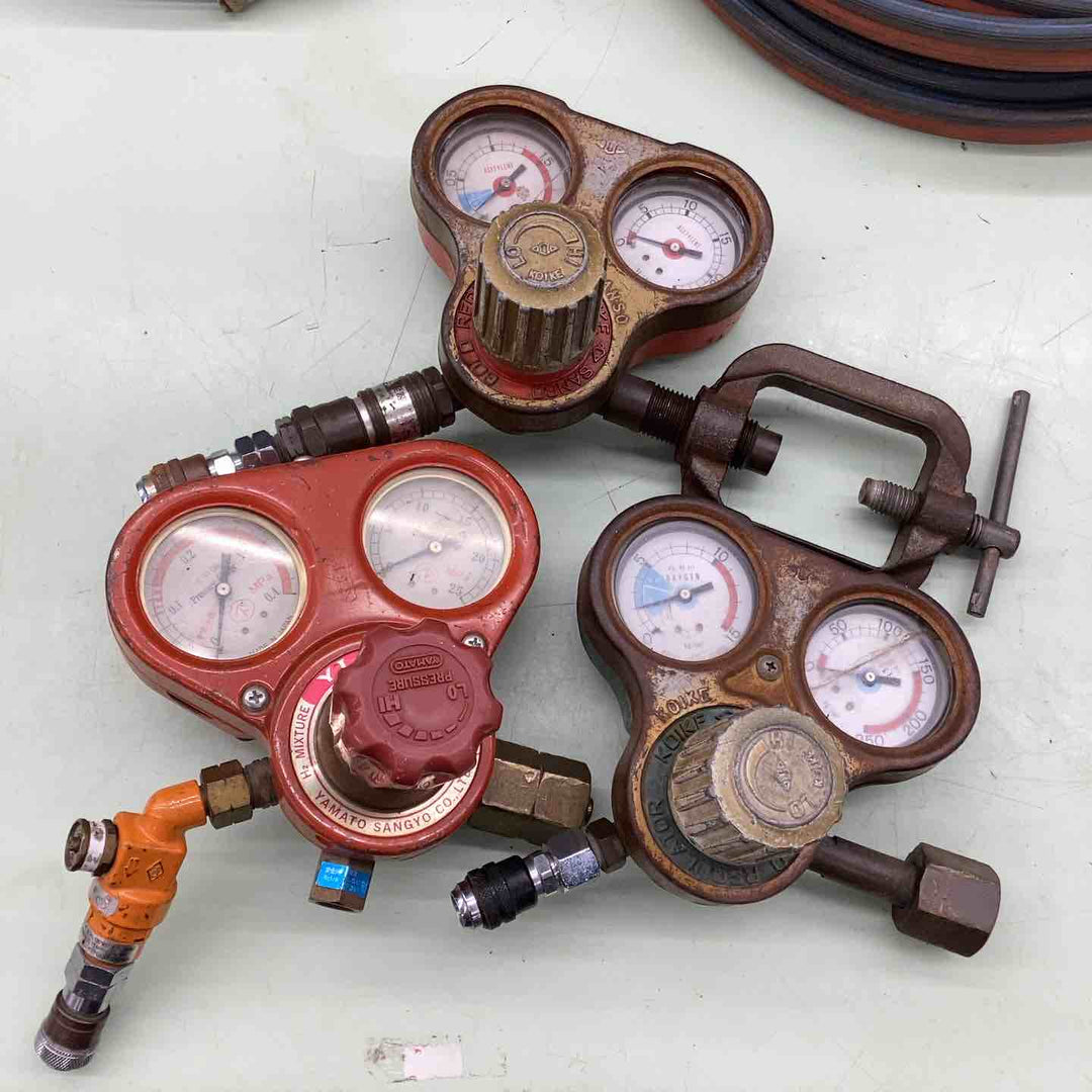 まとめ売り ３号港溶接機G A切ゴールドライト２ 切断機 水干 酸素 アセチレン ガス ホース レぎ売り セット【越谷店】