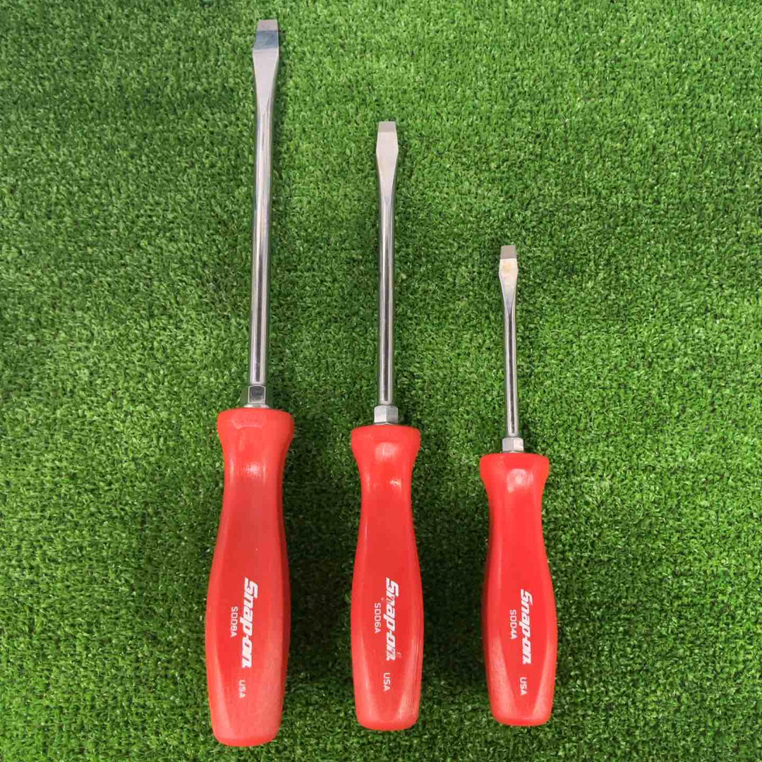スナップオン Snap-on マイナスドライバ3本セット SDD8A SDD6A SDD4A【草加店】