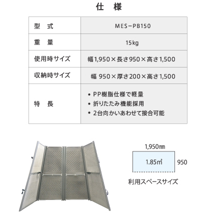 【店頭受取り限定】ミノリ・サイレンサー(MES) 防音パネル ハツリ作業防音タイプ MES-PB150 TypeA(標準タイプ)【桶川店】