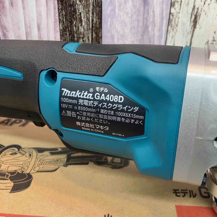 【未使用品】★マキタ(makita) 100mmコードレスディスクグラインダ GA408DZ【八潮店】