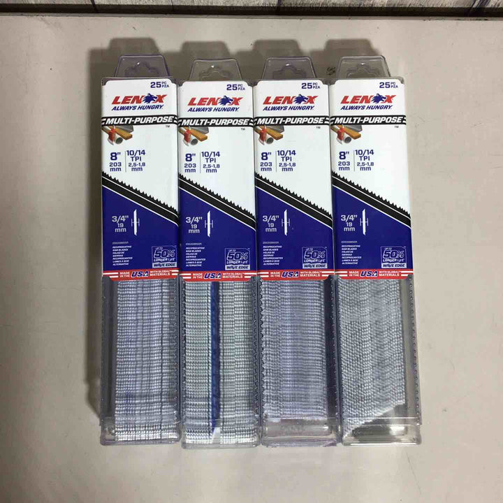 【未使用品】 レノックス LENOX セーバーソーブレード レシプロソーブレード 203mm 4個 100枚【戸田店】