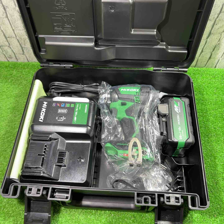 HiKOKI(ハイコーキ) 18V 充電式 インパクトドライバ WH18DC  バッテリー1個・充電器・ケース付 WH18DC(XPZ), アグレッシブグリーン【川口店】