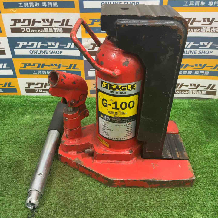 ◇イーグル(EAGLE) レバー回転・安全弁付爪つきジャッキ 爪能力5ｔ G-100【草加店】