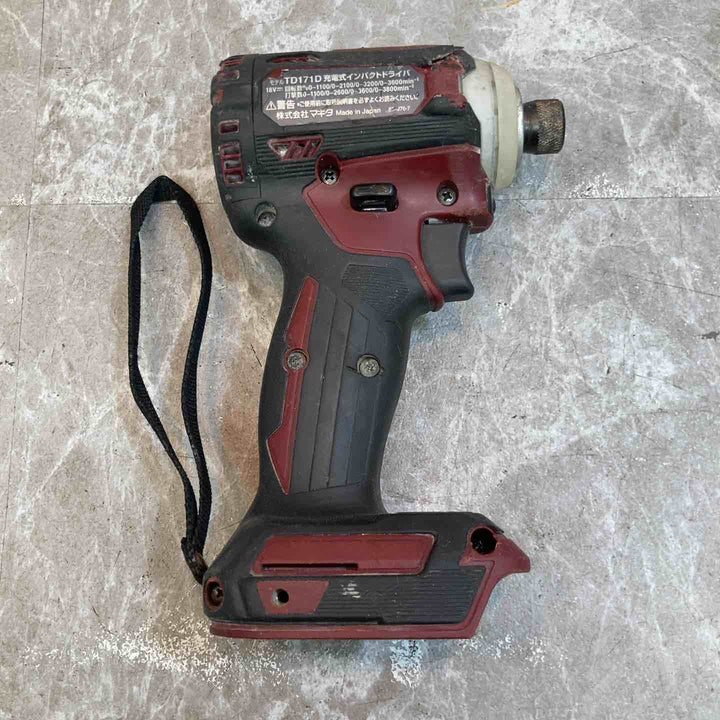 ★マキタ(makita) コードレスインパクトドライバー TD171DZAR【八潮店】