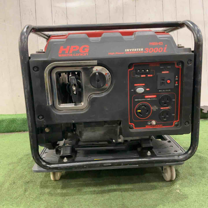【店頭受取り限定】◇ワキタ(MEIHO) インバーター式ガソリン発電機 HPG3000i 動作確認済【川口店】