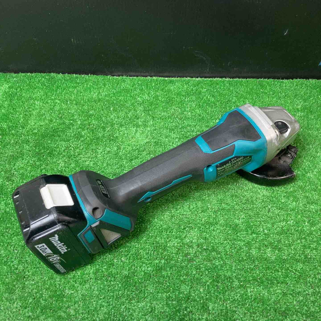 ★マキタ(makita) 100mmコードレスディスクグラインダ GA408DZ 18V3.0Ahバッテリー1個付き！【岩槻店】