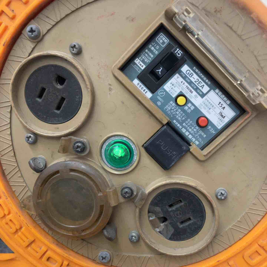 【現状品】◇ハタヤ(HATAYA) 漏電遮断器付コードリール BR-301KX 電工ドラム 30m【鴻巣店】