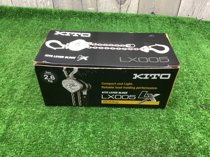 KITO(キトー) 500kg　0.5tレバーブロック LX005 (LX1B)【富山店】♪吊