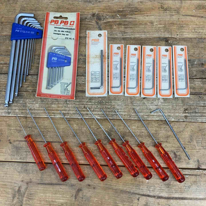 【中古品】 PBスイスツール 六角レンチ 2.5、212HC-5、212LH-8、212-2.5 5個、210-4、205/2 8個、205/1.27 18個セット 【東大和店】