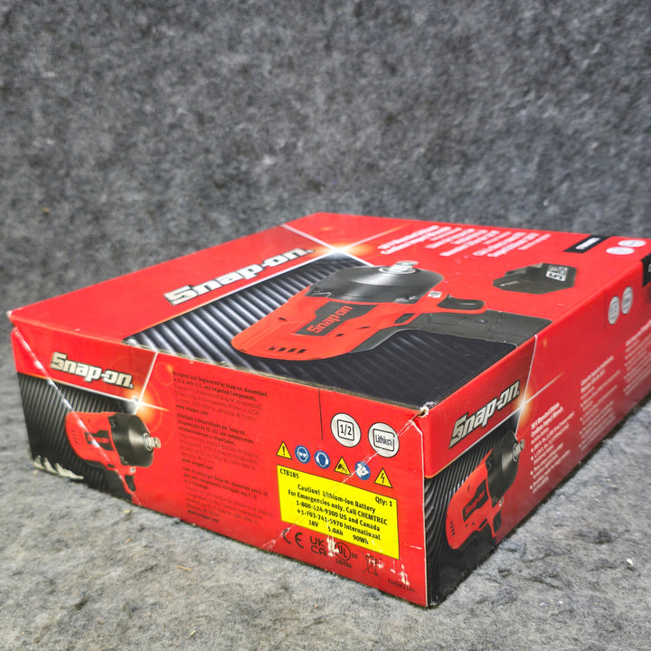 【未使用品】スナップオン(Snap-on) コードレスインパクトレンチ充電式(本体＋バッテリ1個セット) CT9050W1 1/2sq 赤【桶川店】