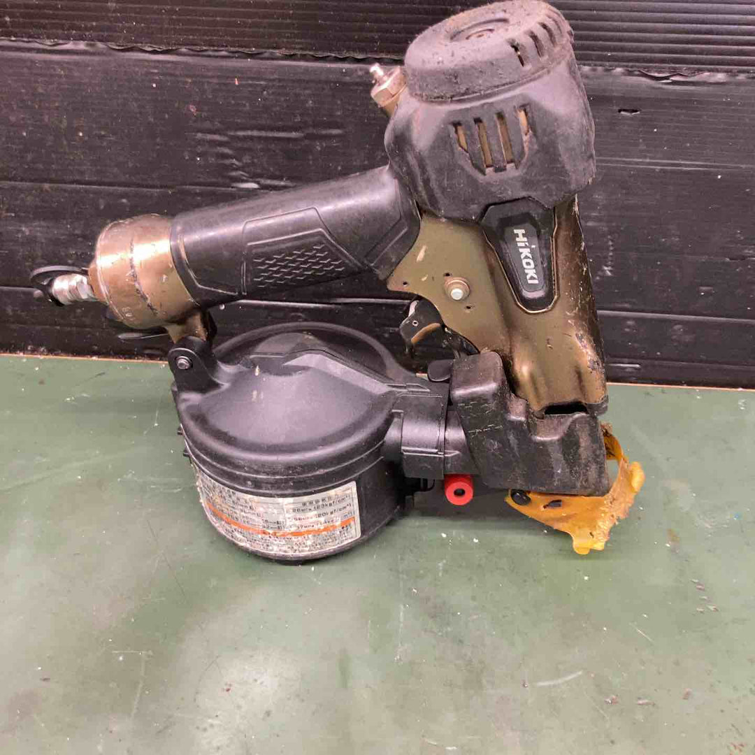 【中古品】★ハイコーキ(HIKOKI ※旧:日立工機) 高圧エア釘打ち機 NV50HR2(N)　エアダストのつまみ戻り悪いキャップ無し【戸田店】