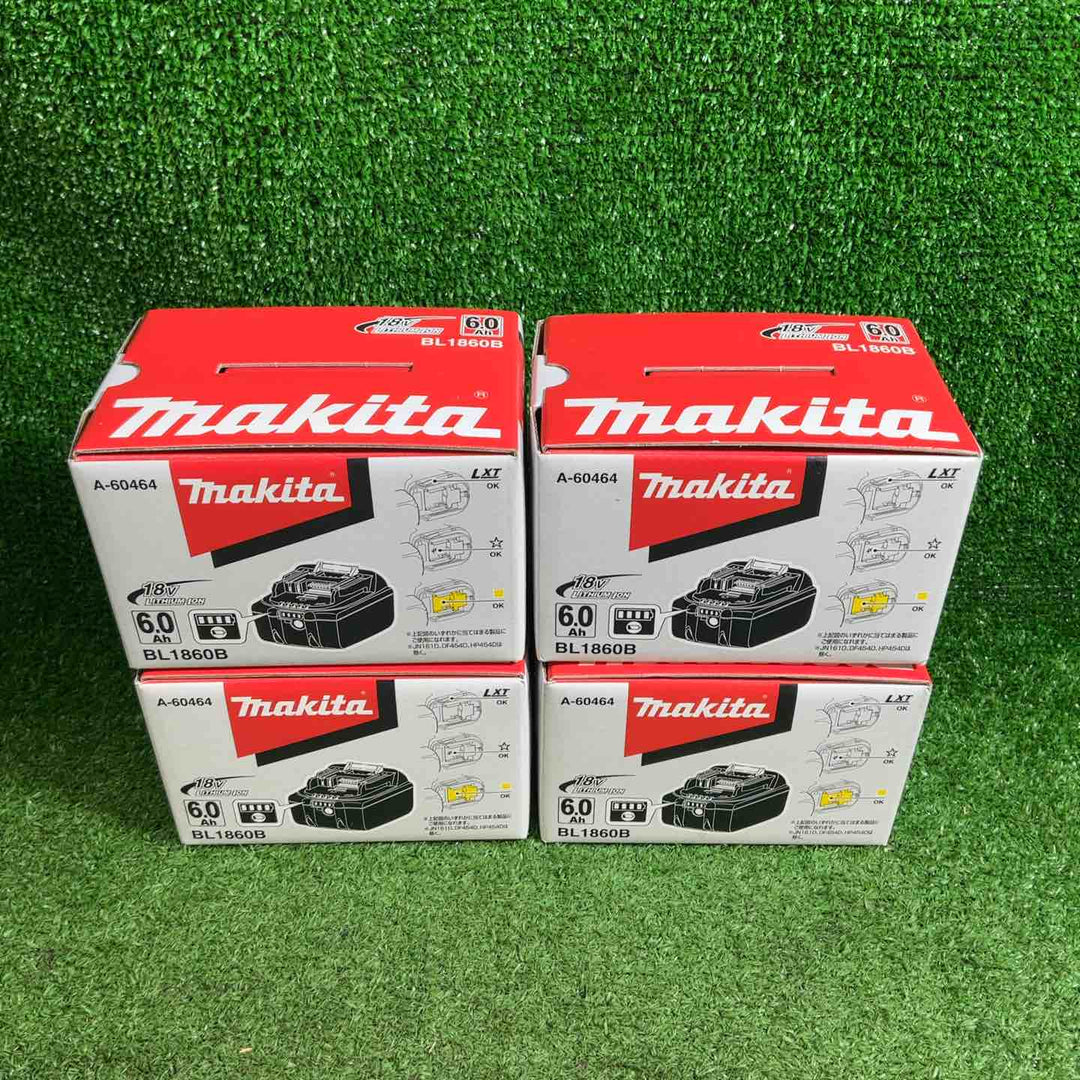 【未使用品】【4個セット】マキタ (makita) リチウムイオンバッテリー 18V/6.0Ah BL1860B【藤沢店】